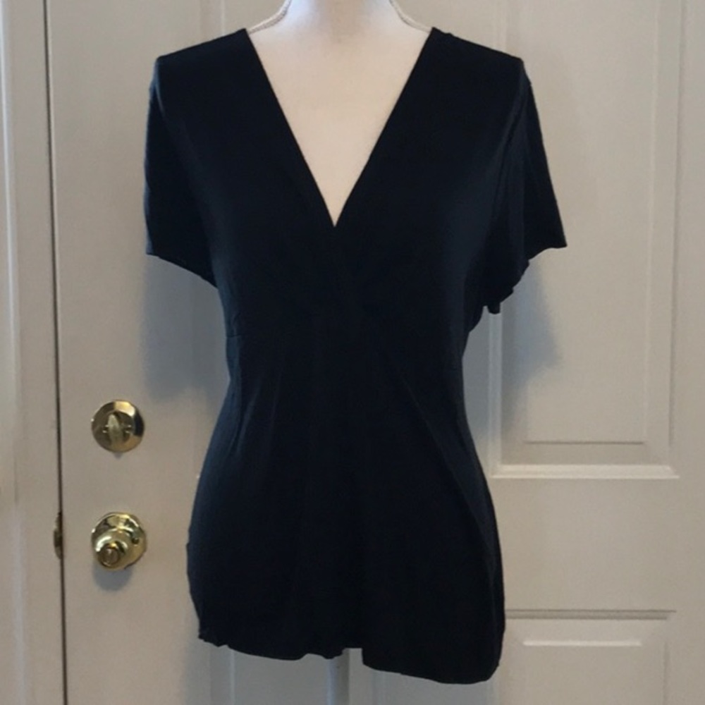 Ann Taylor Black V Neck shirt